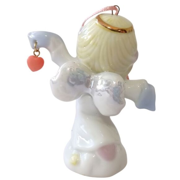 Avon Precious Moments Angel Ornament Peace on Earth Porcelain Christmas Vintage. - Picture 6 of 13